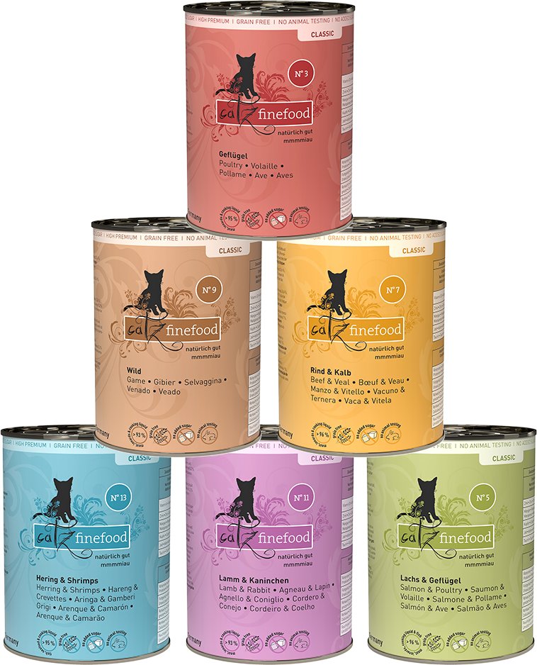 Sparpaket catz finefood 12 x 400 g - Mixpaket 1 (6 Sorten)