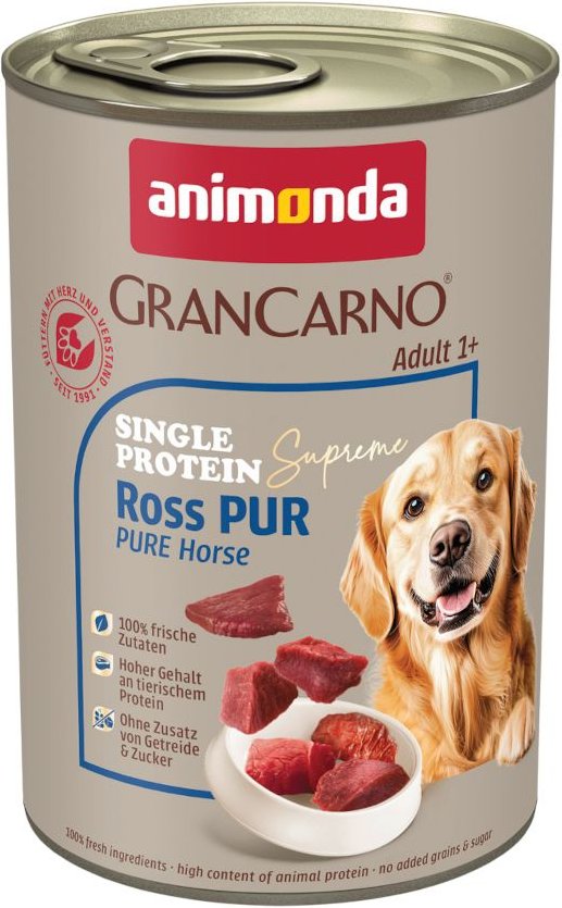 Sparpaket Animonda GranCarno Adult Single Protein Supreme 24 x 400 g - Ross Pur