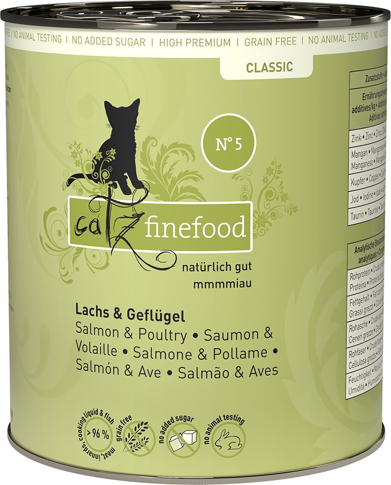 catz finefood 6 x 800 g - Lachs & Geflügel