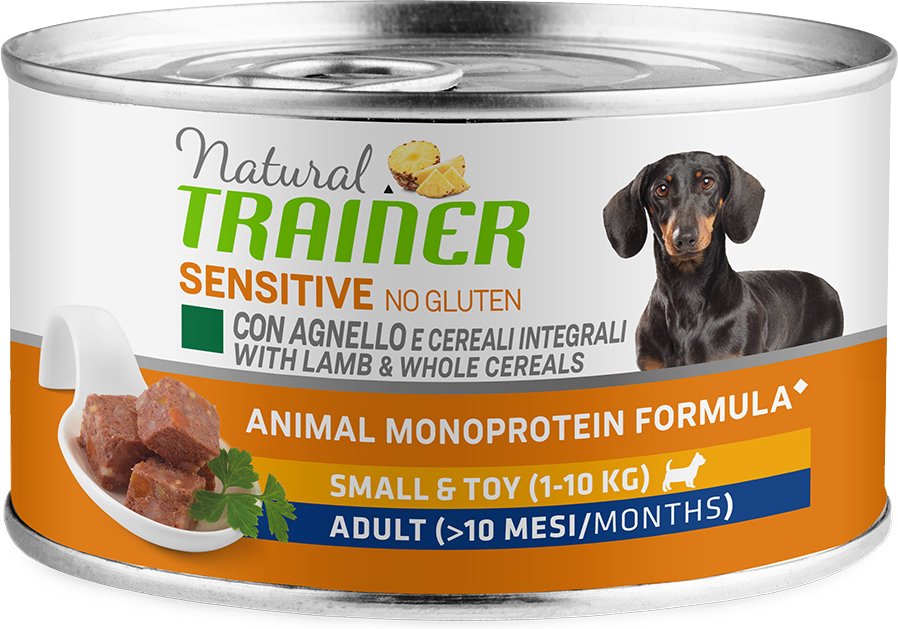 Natural Trainer Sensitive No Gluten Small & Toy Adult - Sparpaket: 24 x 150 g Lamm