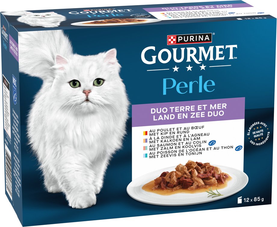 Sparpaket Gourmet Perle Gemischte Auswahl 24 x 85 g - Duo vom Land & aus dem Meer
