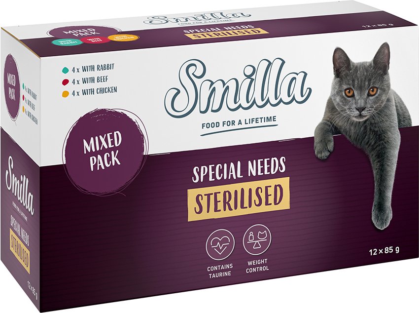 Smilla Frischebeutel Sterilised Pastete - Mixpaket (12 x 85 g)