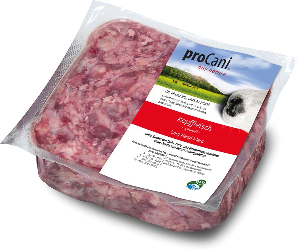 proCani Kopffleisch Rind - 22 x 500 g