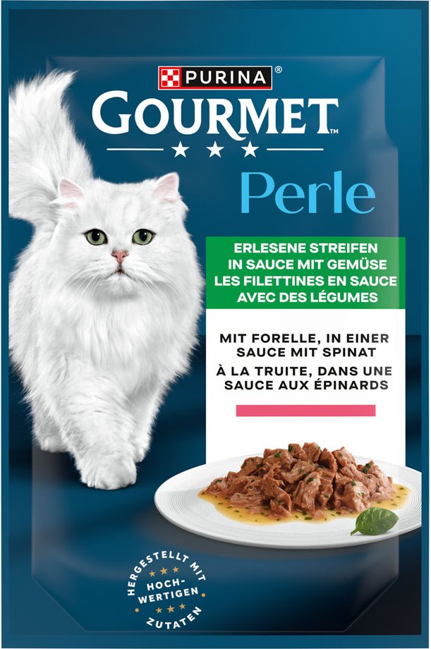 Gourmet Perle 26 x 85 g - Forelle & Spinat