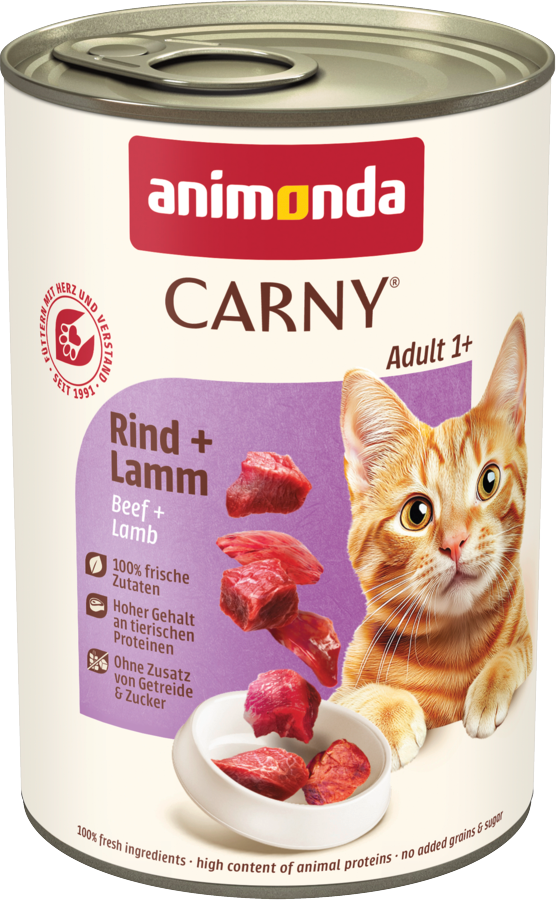Sparpaket animonda Carny Adult 12 x 400g - Rind & Lamm