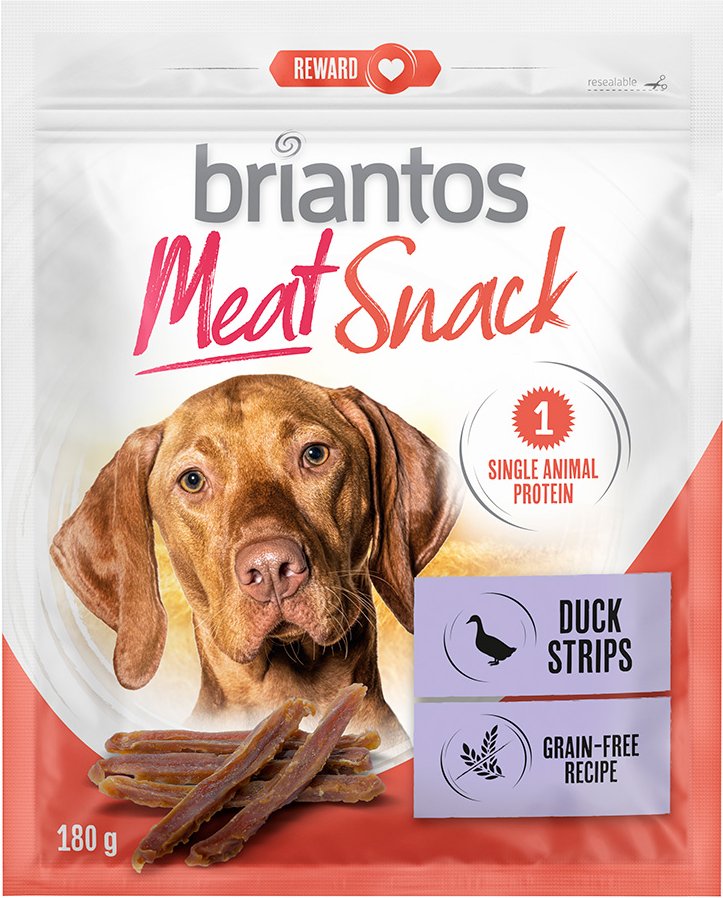 Briantos Meat Snacks, Ente und Kaninchen für Hunde - Kaninchen ( 2 x 180 g)