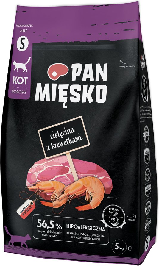 Pan Mięsko Cat Kalb mit Garnelen Small - 5 kg