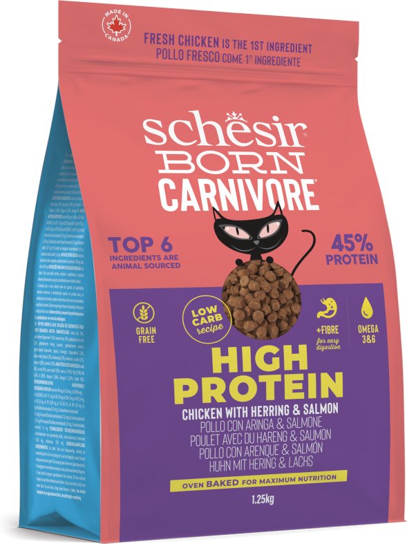 Schesir Born Carnivore High Protein Huhn mit Hering & Lachs - 1,25 kg