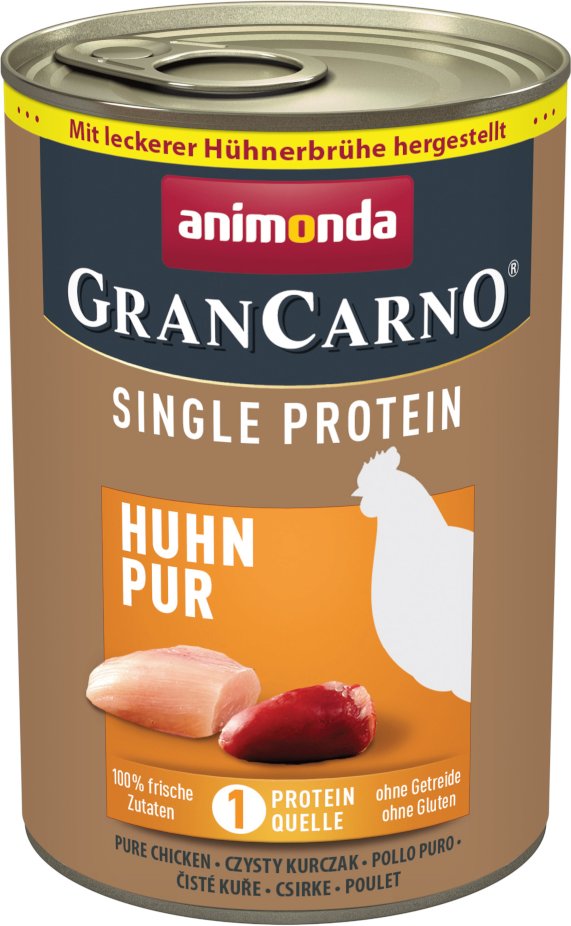 Sparpaket animonda GranCarno Adult Single Protein 24 x 400 g - Huhn Pur