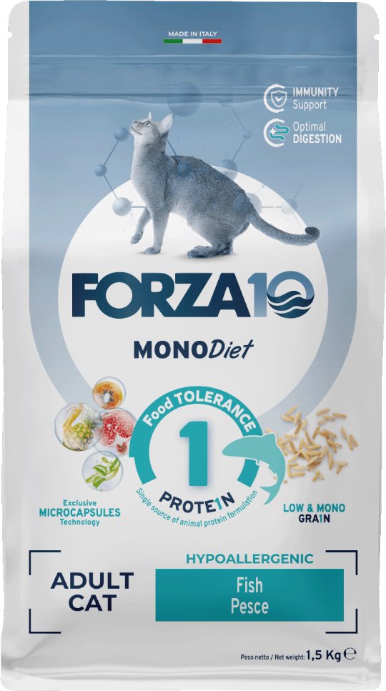 Forza 10 Mono Diet Adult Cat mit Fisch - 1,5 kg