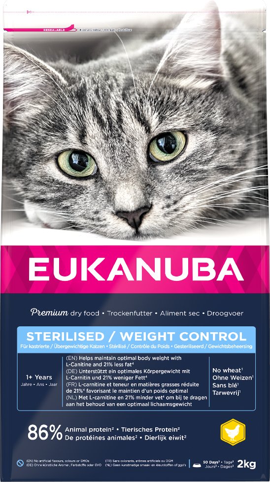 Eukanuba Sterilised / Weight Control Adult - Sparpaket: 3 x 2 kg