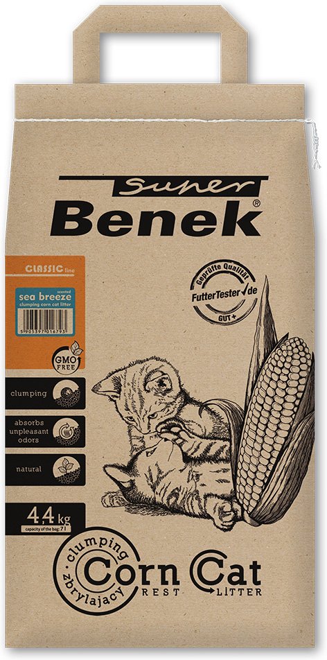 Super Benek Corn Cat Meeresbrise - Sparpaket: 3 x 7 l (ca. 13,2 kg)