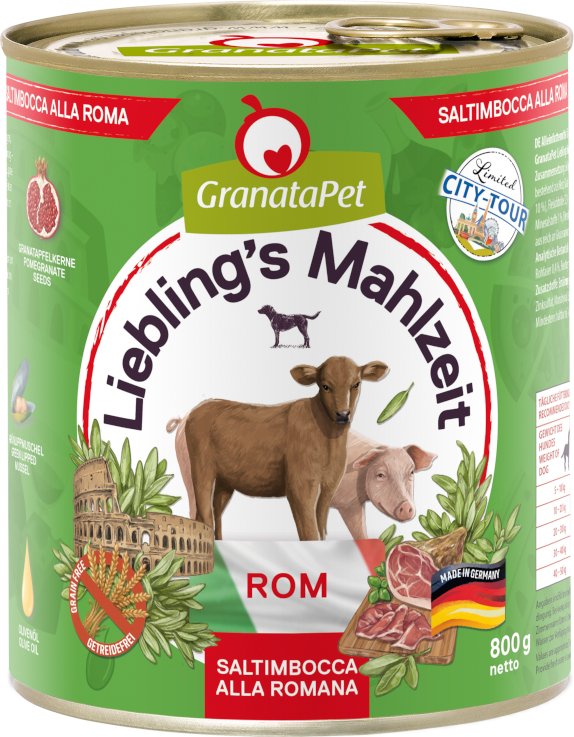 Granatapet Liebling´s Mahlzeit City Tour 6 x 800 g - Rom (Saltimbocca alla Romana)