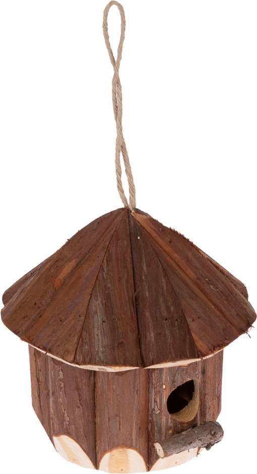 TIAKI Nistkasten Blockhaus - ca. Ø 20 x H 20 cm