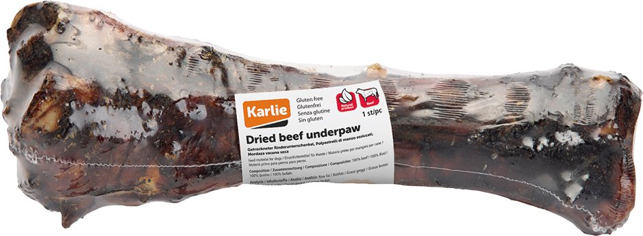 Karlie Getrocknetes Unterbein Rind - Sparpaket: 3 x 22 - 24 cm