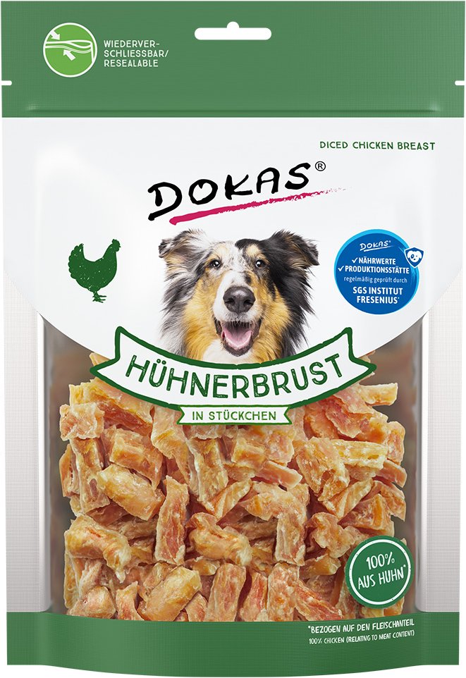 Dokas Fleischstückchen - Sparpaket: 2 x 200 g Hühnerbrust in Stückchen