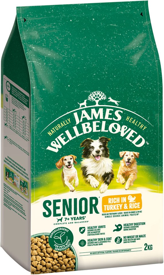 James Wellbeloved Senior Dog Hypoallergenic Truthahn & Reis - 2 kg