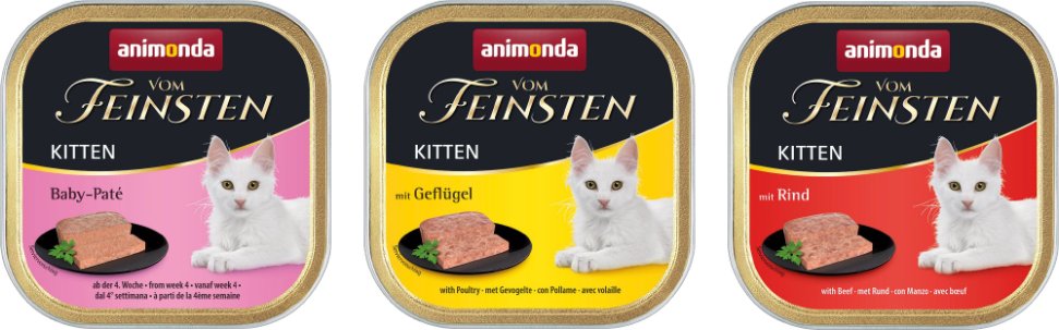 animonda Vom Feinsten Kitten Megapack 96 x 100 g - Mix I