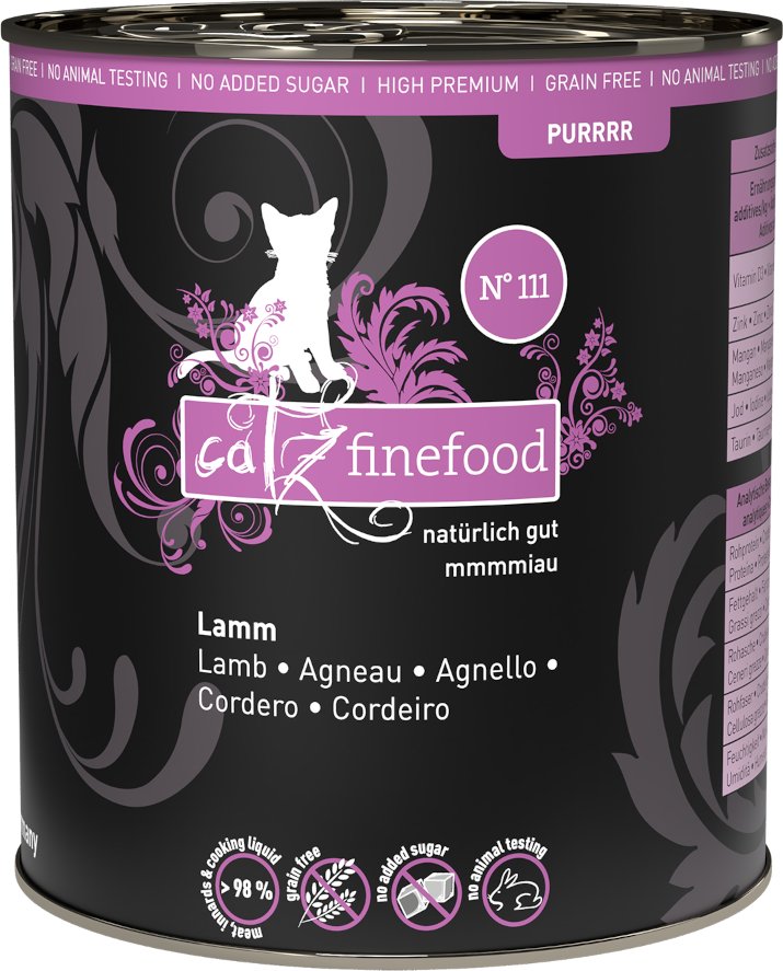 catz finefood Purrrr 6 x 800 g/750 g - No.111 Lamm (6 x 800 g)