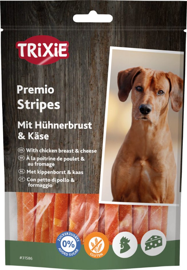 Trixie PREMIO Streifen mit Hühnchen und Käse - 100 g