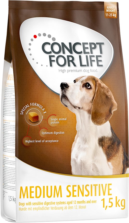 Thumbnail - Concept for Life Hundefutter Probierbeutel – jetzt testen! - Medium Sensitive (1,5 kg)
