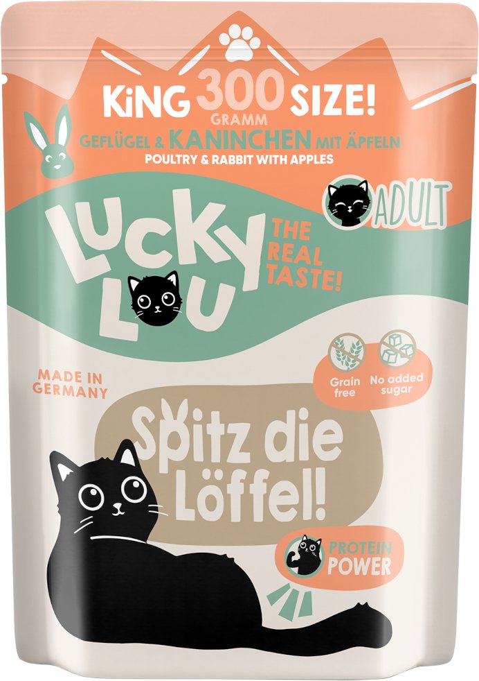 Lucky Lou Adult 6 x 300 g - Geflügel & Kaninchen
