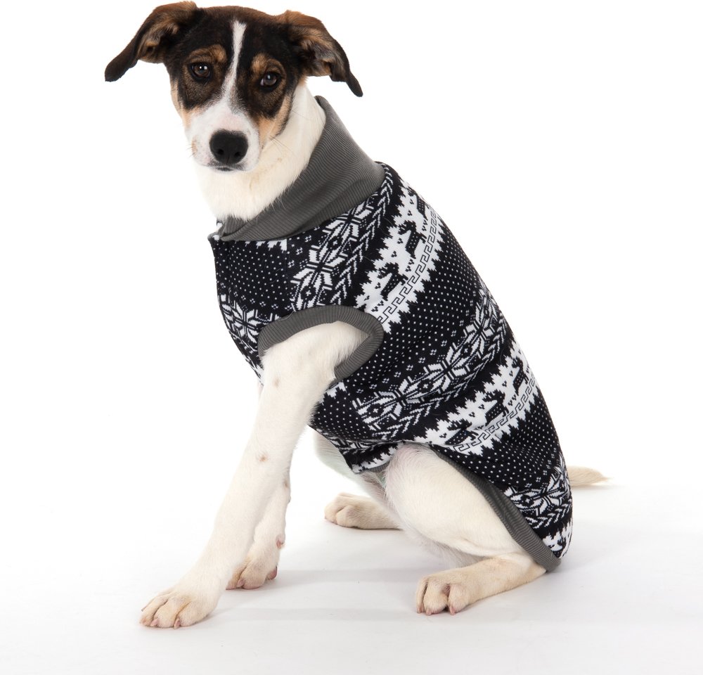 Hundepullover mit Norwegermuster - ca. 45 cm Rückenlänge (Größe XXL)