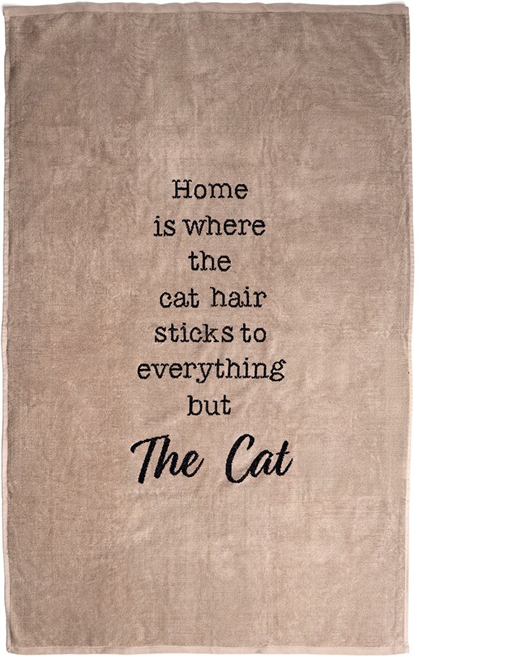 TIAKI Badehandtuch "Home" für Katzen - L 140 x B 90 cm