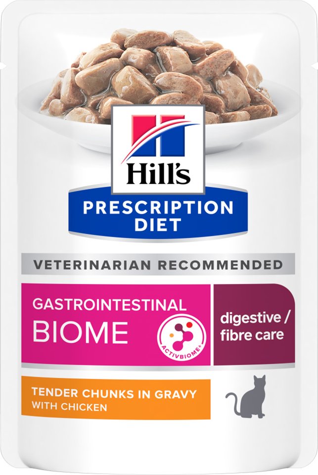 24 + 12 gratis! 36 x 85 g Hill’s Prescription Diet - Gastrointestinal Biome mit Huhn