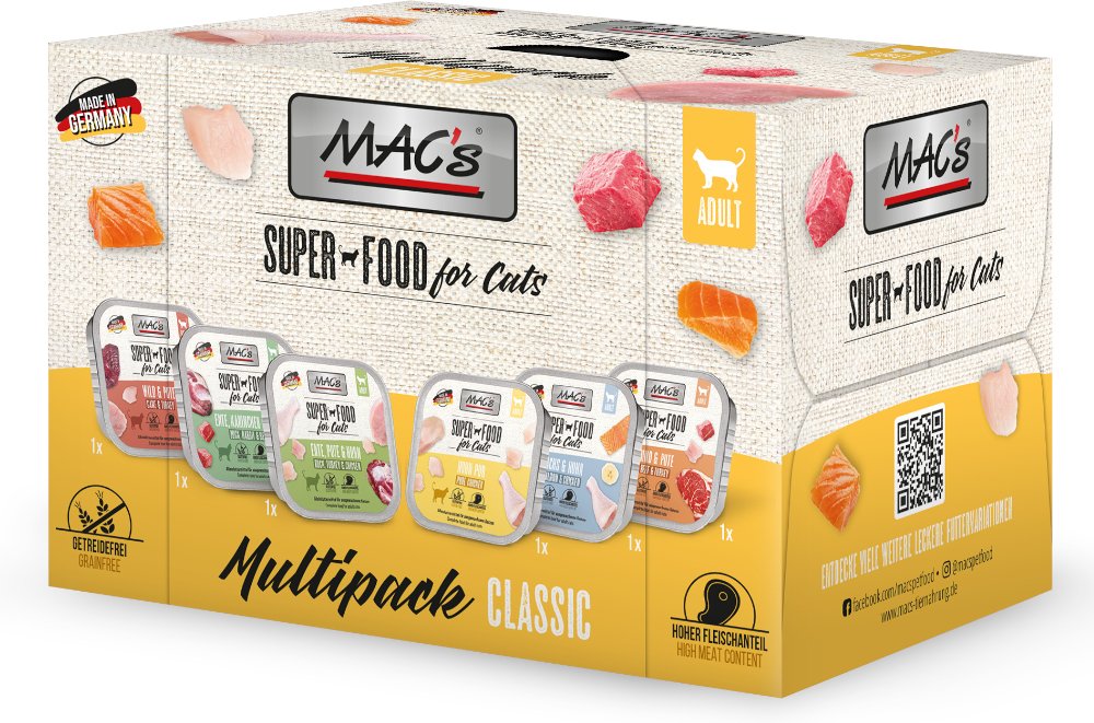 MAC's Cat Schale Probierpaket - 6 x 100 g Mixpaket (6 Sorten)