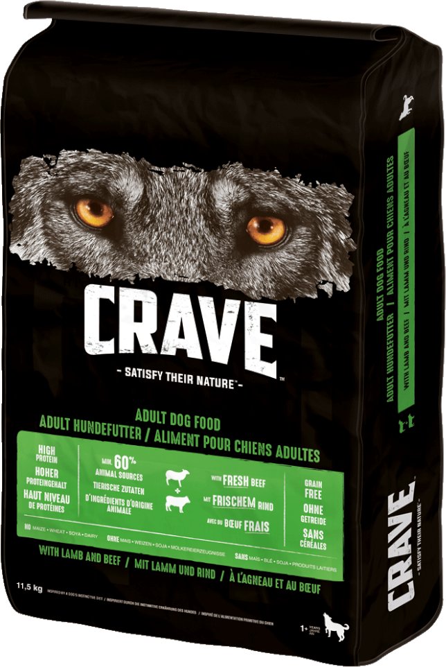 Crave Adult mit Lamm & Rind - Sparpaket: 2 x 11,5 kg