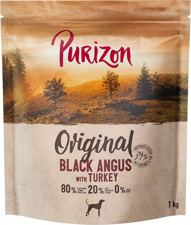 Purizon Black-Angus-Rind mit Truthahn Adult - getreidefrei - 1 kg