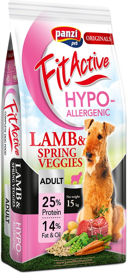 Thumbnail - FitActive Originals Adult Hypoallergenic Lamm & Frühlingsgemüse - Sparpaket: 2 x 15 kg