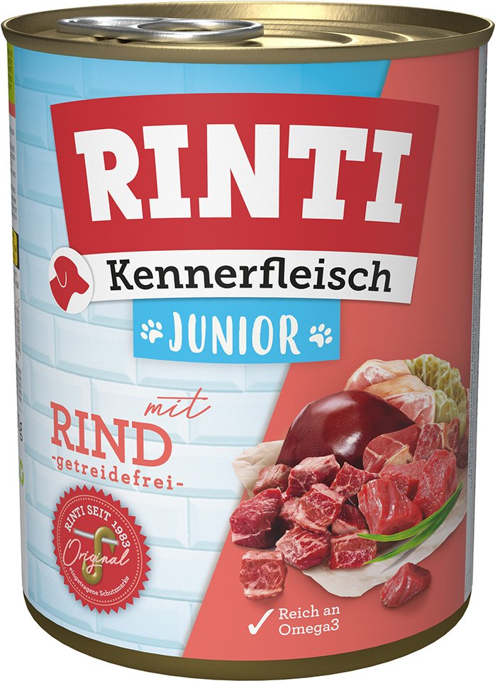 Sparpaket RINTI Kennerfleisch 24 x 800g - Junior: Rind