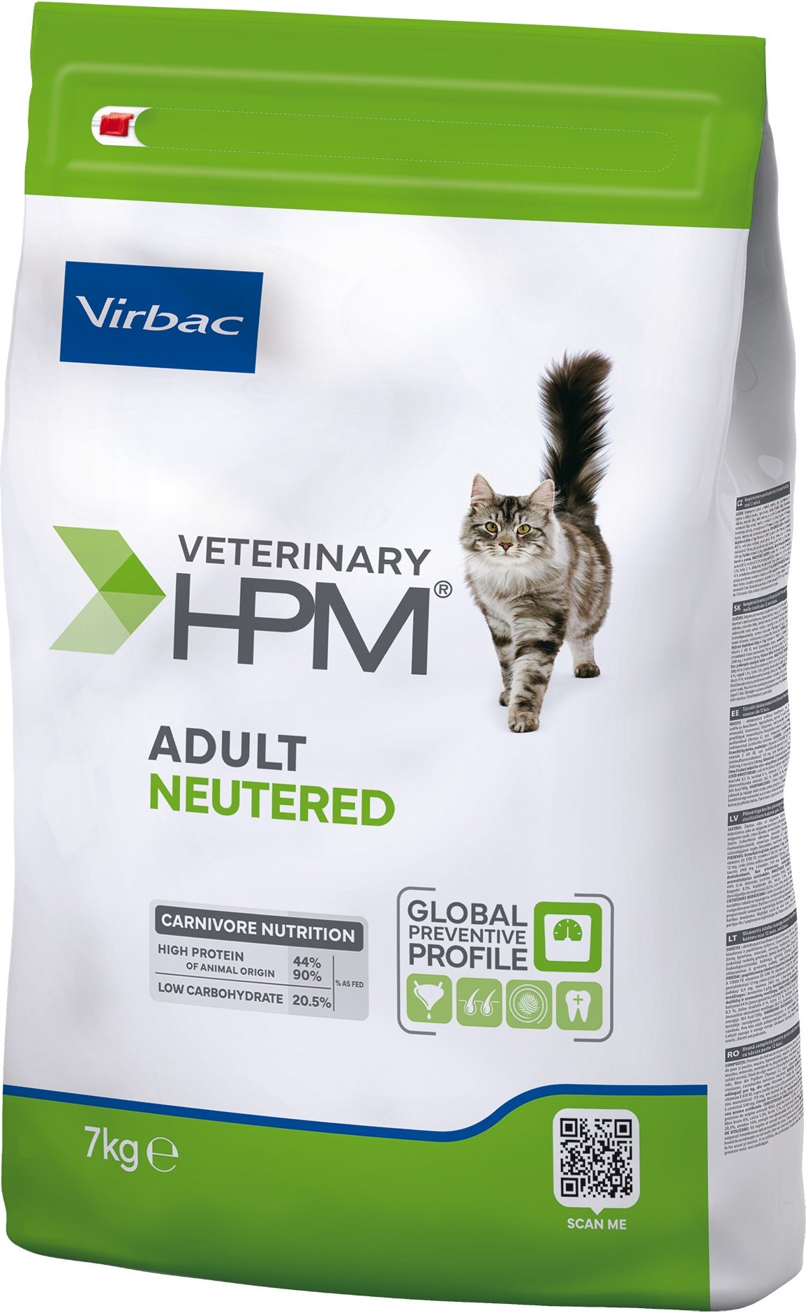 Virbac Veterinary HPM Adult Neutered Cat - 7 kg