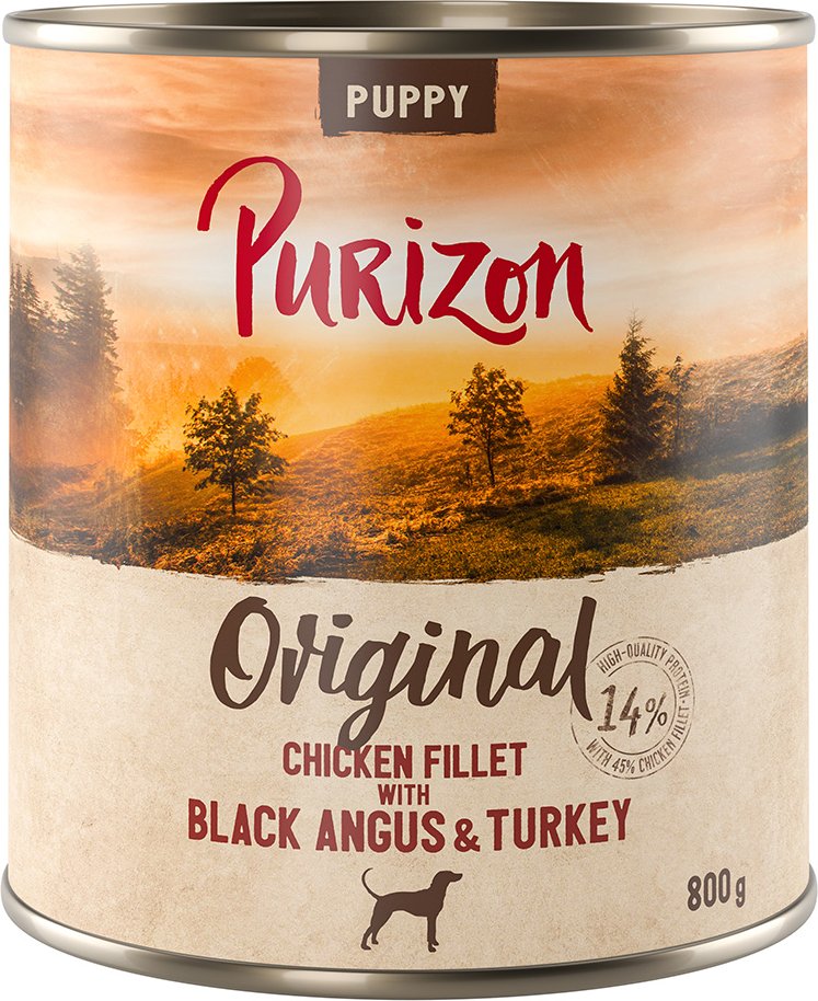 Purizon Puppy 6 x 800 g - Hühnerfilet mit Black-Angus-Rind & Pute
