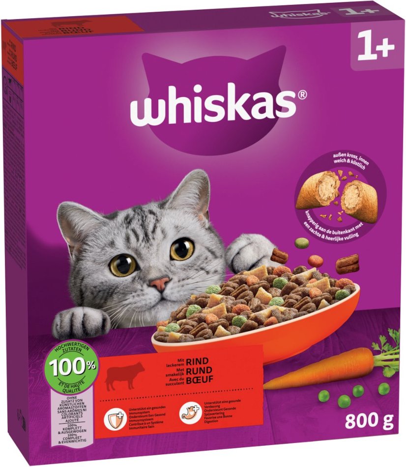 Whiskas 1+ Rind - 800 g