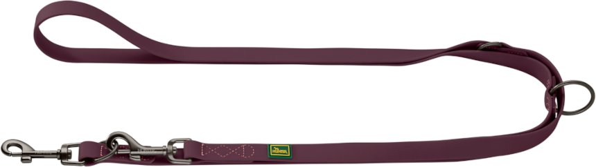 HUNTER Verstellbare Führleine Havanna Mini, brombeer - 200 cm lang, 15 mm breit