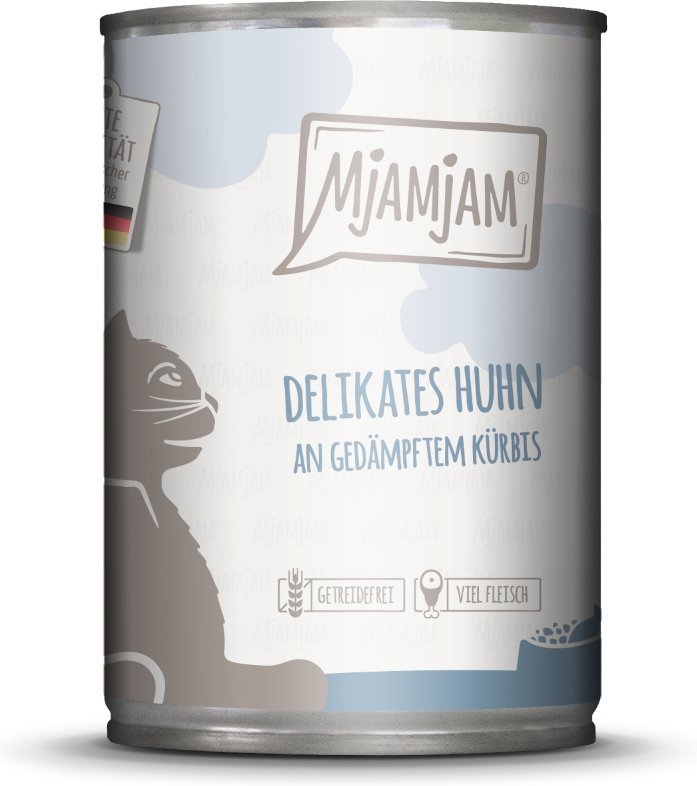 Thumbnail - MjAMjAM 6 x 400 g - delikates Huhn an gedämpften Kürbis