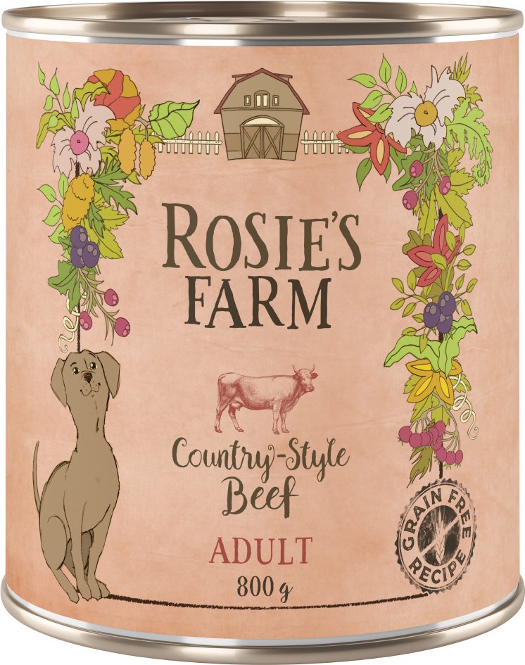 Rosie's Farm Adult 6 x 800 g - Rind