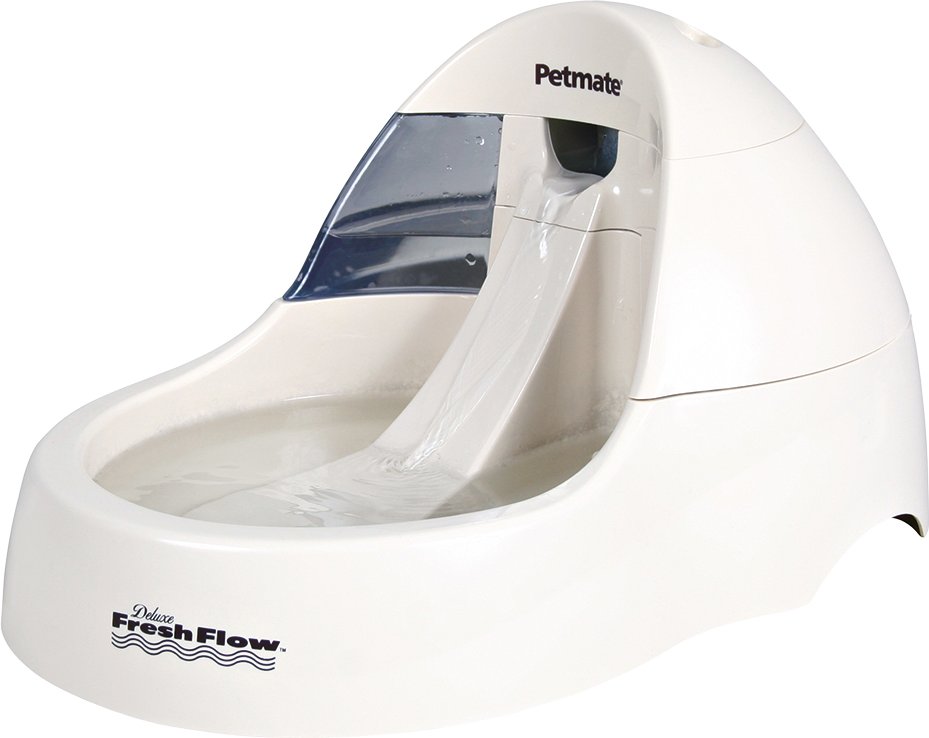 Fresh Flow Deluxe Trinkbrunnen - Trinkbrunnen 3 Liter, creme