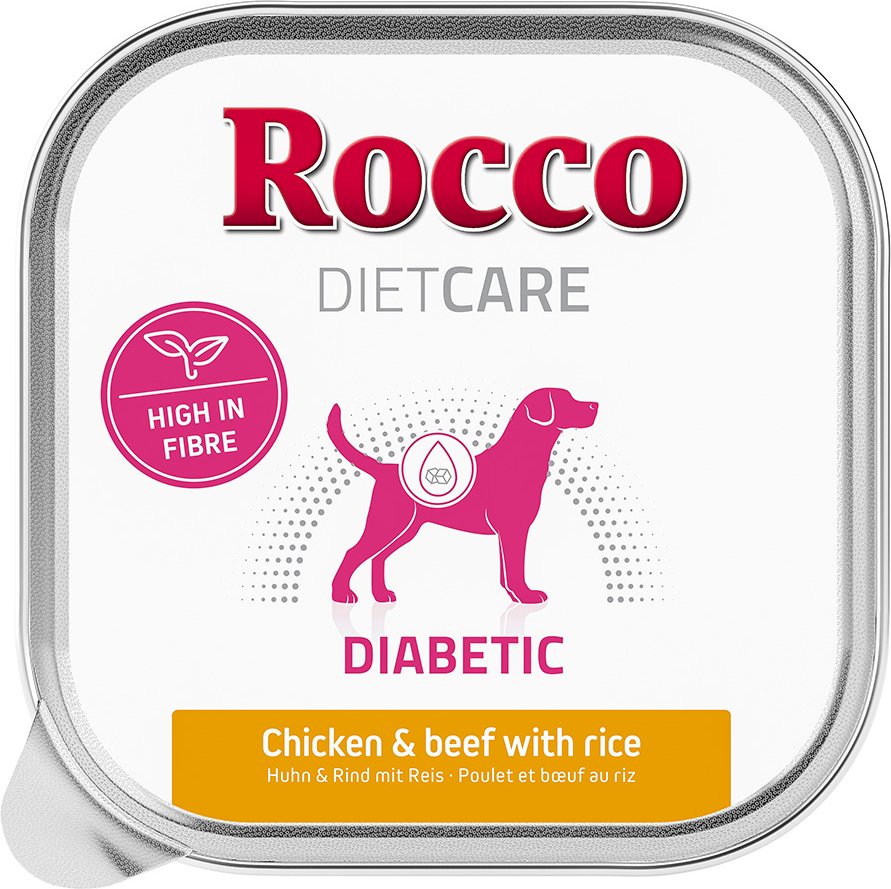 Rocco Diet Care Diabetic Huhn & Rind mit Reis Schale 150g 10 x 150 g