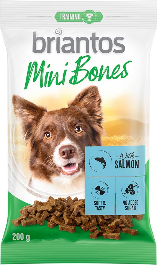 Briantos Mini Bones für Hunde - 2 x 200 g mit Lachs