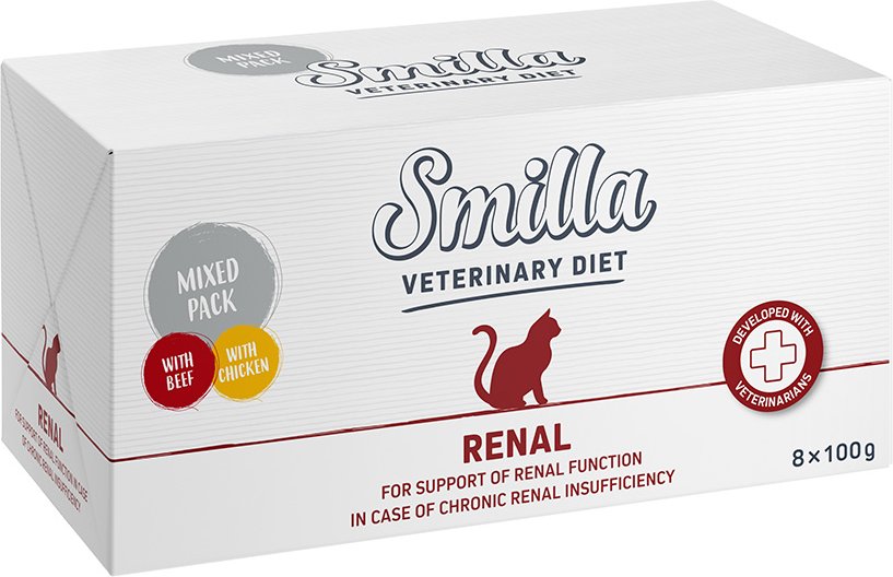 Smilla Veterinary Diet Mixpaket 8 x 100 g - Renal: Huhn + Rind