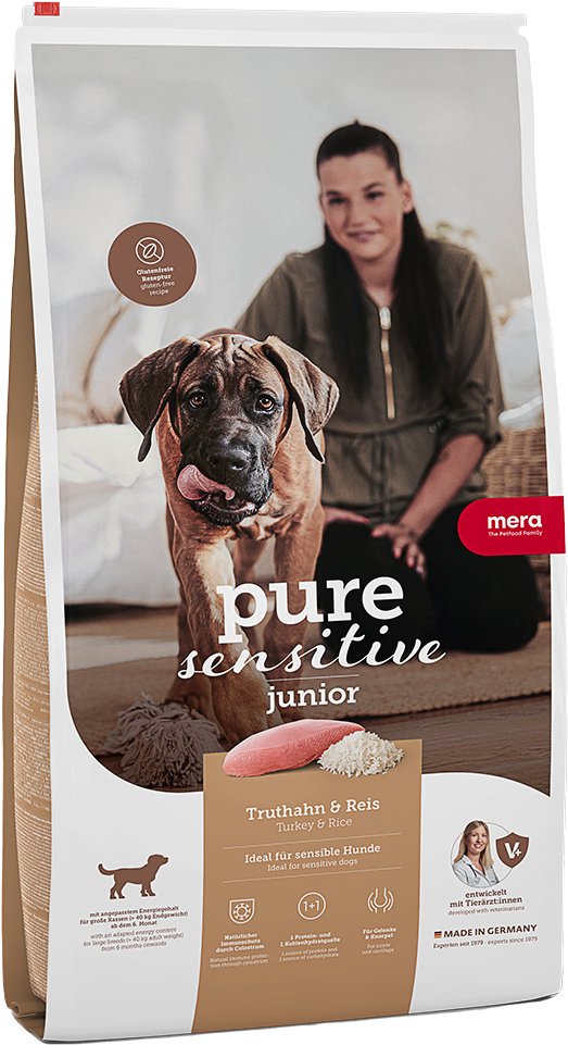 mera pure sensitive Junior Truthahn & Reis - 12,5 kg