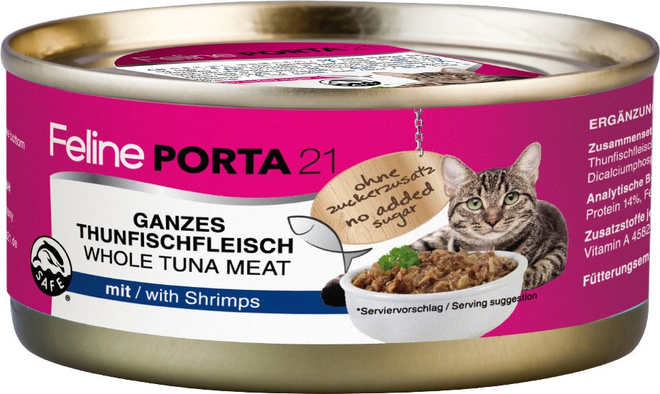 Sparpaket Feline Porta 24 x 156 g - Thunfisch mit Shrimps
