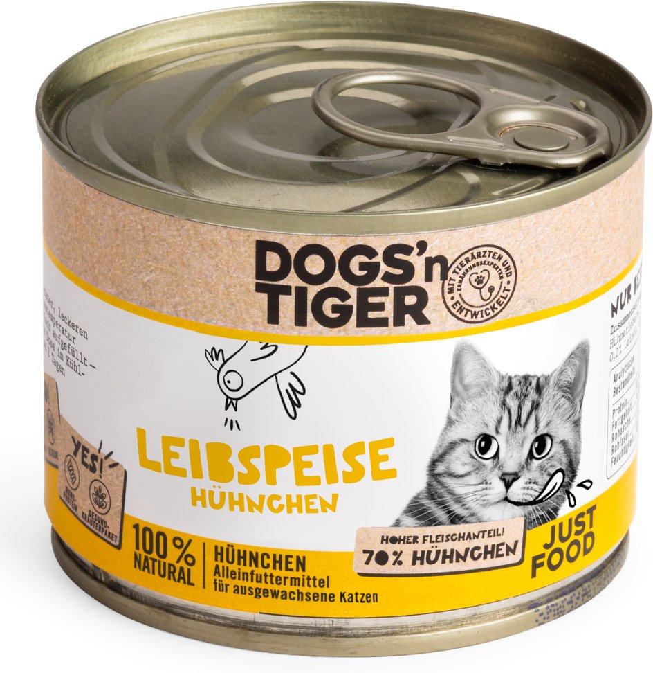 Thumbnail - Dogs'n Tiger Adult Cat 6 x 200 g - Leibspeise Hühnchen