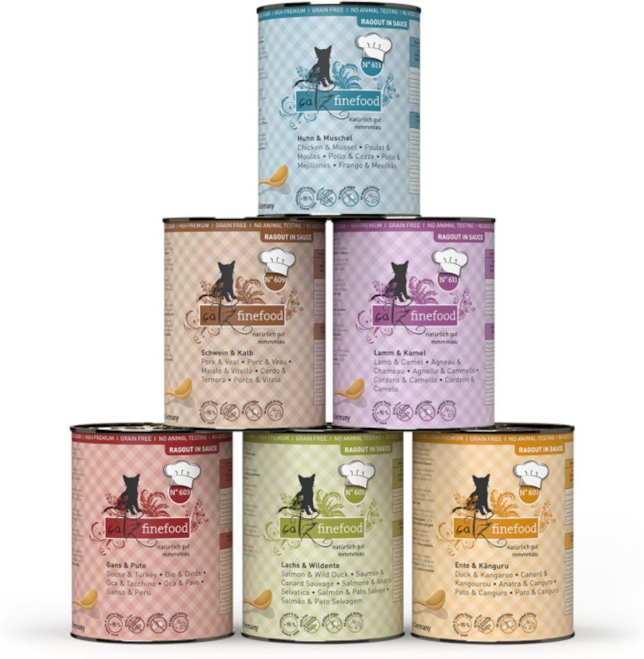 catz finefood Ragout 6 x 380 g - Mixpack (6 Sorten)
