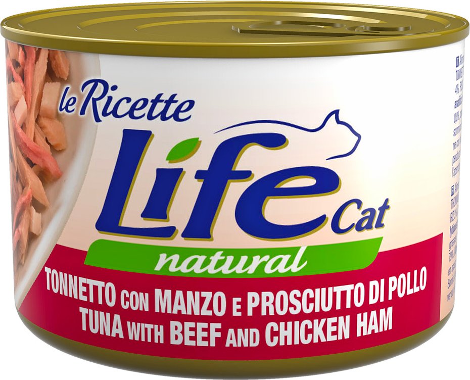 Sparpaket Life Cat "Le Ricette" 12 x 150 g - Thunfisch, Rindfleisch, Schinken