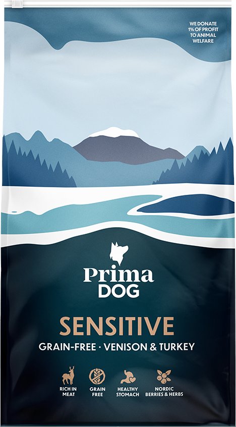 PrimaDog Adult Sensitive Getreidefrei Wild & Truthahn - 10 kg